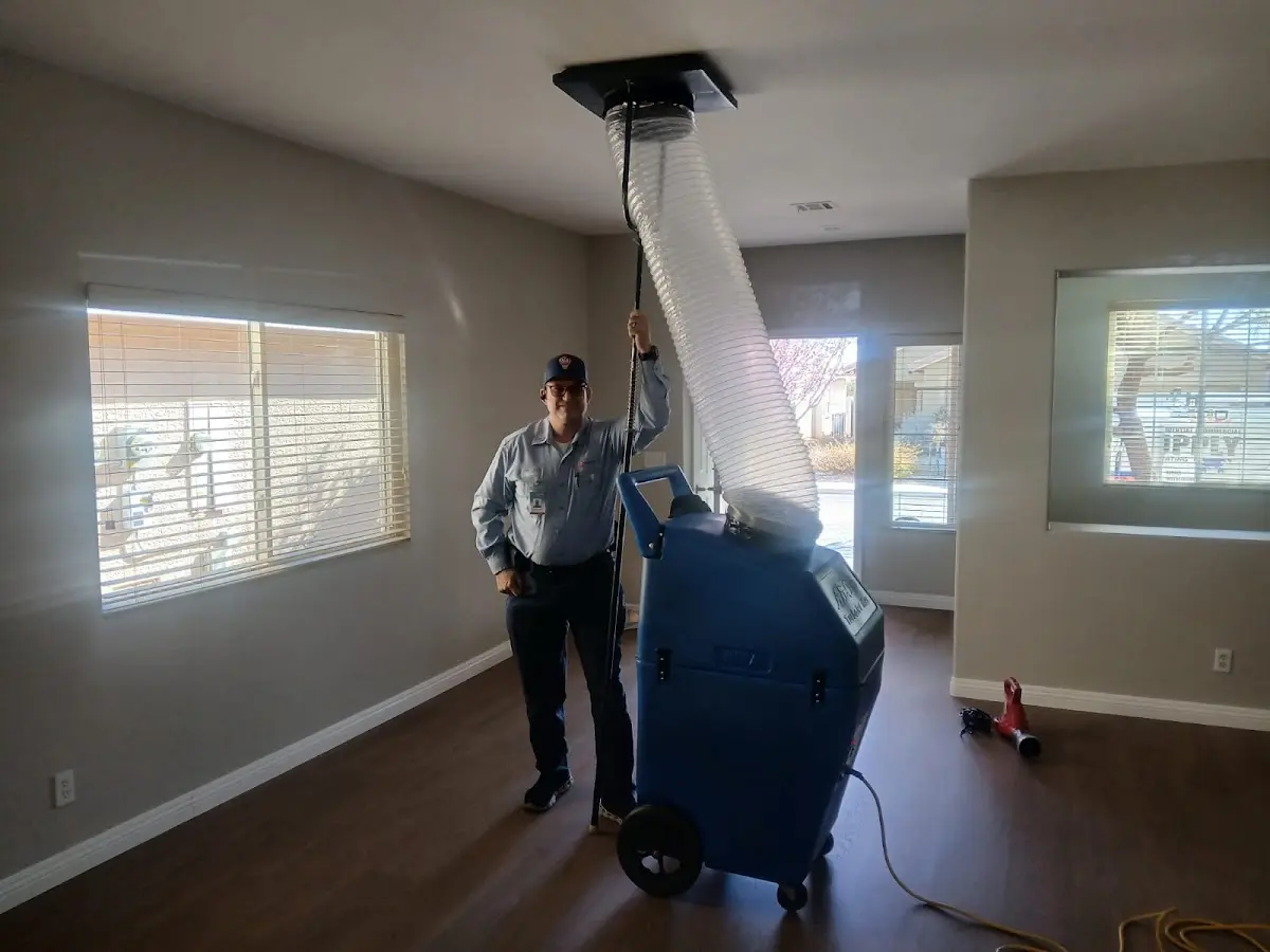 Professional Dryer Vent Cleaning work inside a Edmond home